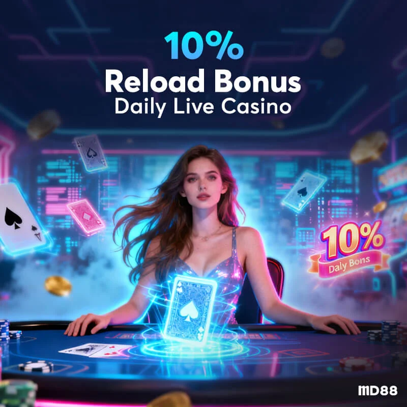 10% Live Casino Bonus ##Make a deposit and received extra 10% bonus on your favorite Live games.