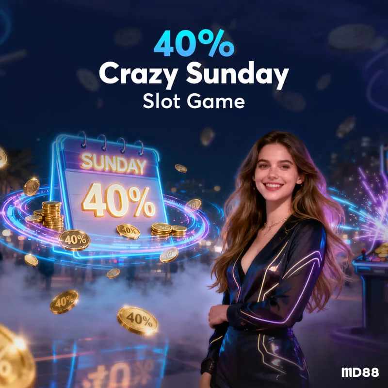 40% Crazy Sunday Bonus ##Here comes the Crazy Sunday Exclusive Slot 40% up to AUD 588!